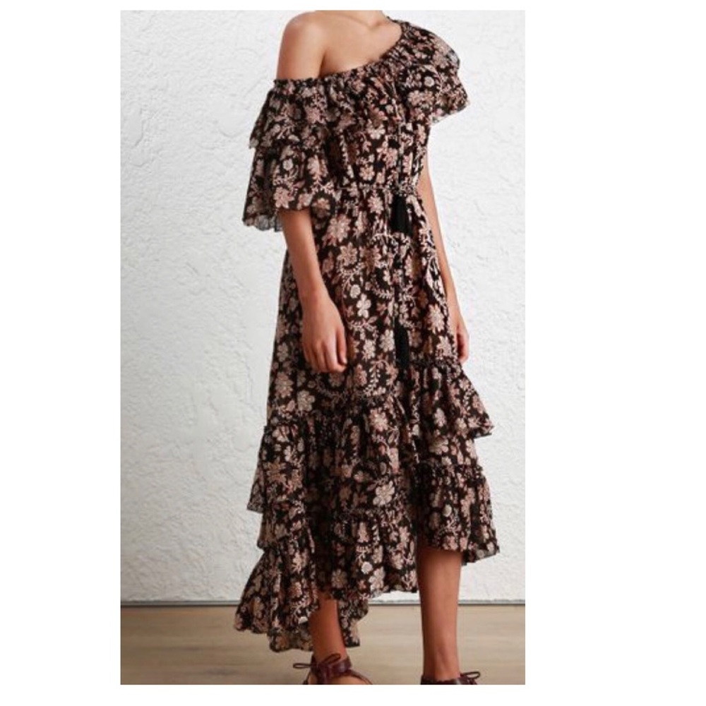 Zimmermann Tulsi floral print frill dress